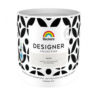 Farby kolorowe Farba ceramiczna Beckers Designer Collection Snow 2,5 l