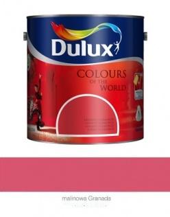 Farby kolorowe Farba lateksowa do ścian Dulux Kolory Świata malinowa granada 2,5 l