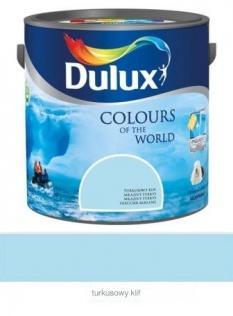 Farby kolorowe Farba lateksowa do ścian Dulux Kolory Świata turkusowy klif 5 l