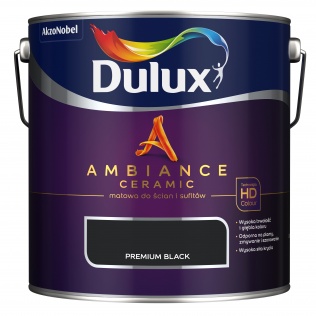 Farby kolorowe Dulux Ambiance Ceramic Premium Black 2,5L