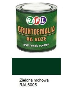 Farba Rafil Gruntoemalia Zielony Mech RAL 6005 półmat 0,8 l