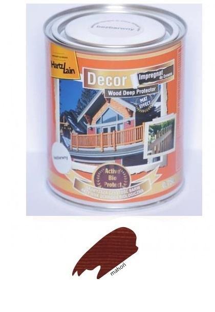 Impregnat do drewna HartzLain Decor mahoń 0,75 l