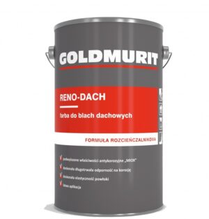 Reno-Dach farba do blach dachowych - formuła rozcieńczalnikowa szary stalowy R7037 10l