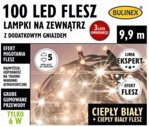 Lampki zewnętrzne efekt FLESZ 75-468