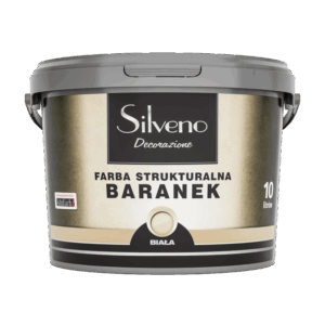 Farba Strukturalna Baranek Biała 10l