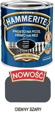 Hammerite Farba do metalu Ciemnoszary połysk 0,25 l