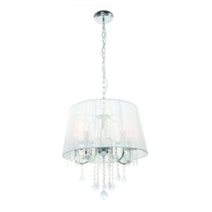 Light Prestige Lampa Mona 5 wisząca LP-5005/5P Srebrna