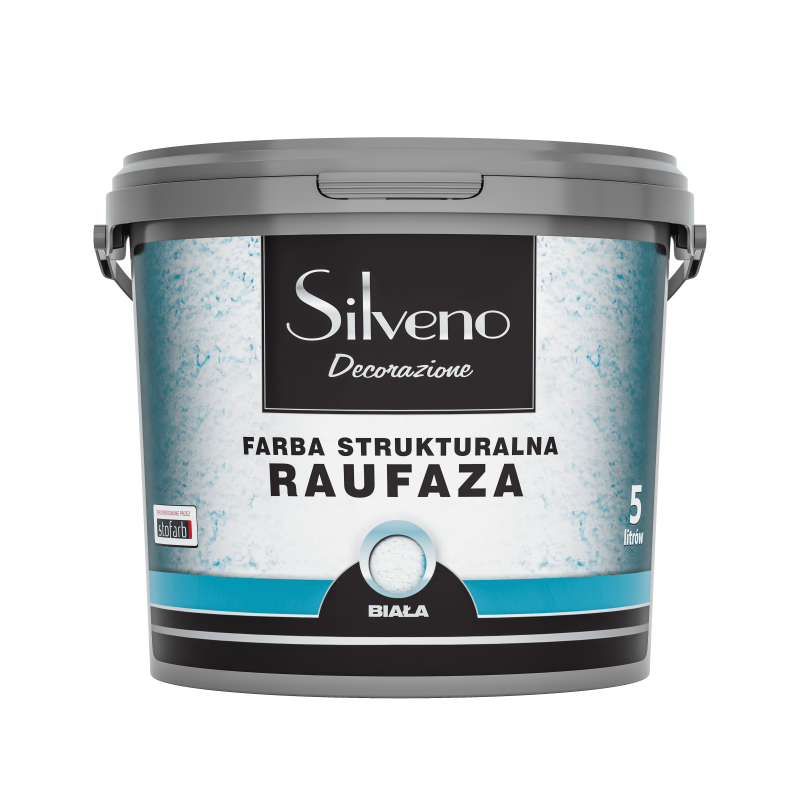 Farba Strukturalna Raufaza Biała 5l