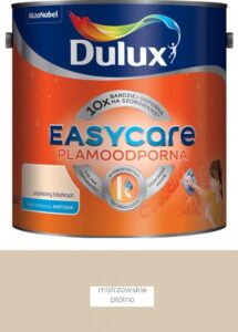 Farba plamoodporna do ścian Dulux EasyCare mistrzowskie płótno 5 l