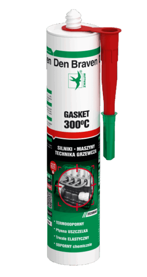 Silikon Den Braven Gasket Sealant 300 czerwony 300 ml