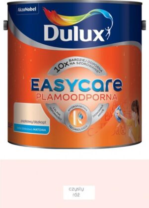 Farba plamoodporna do ścian Dulux EasyCare czysty róż 2,5 l