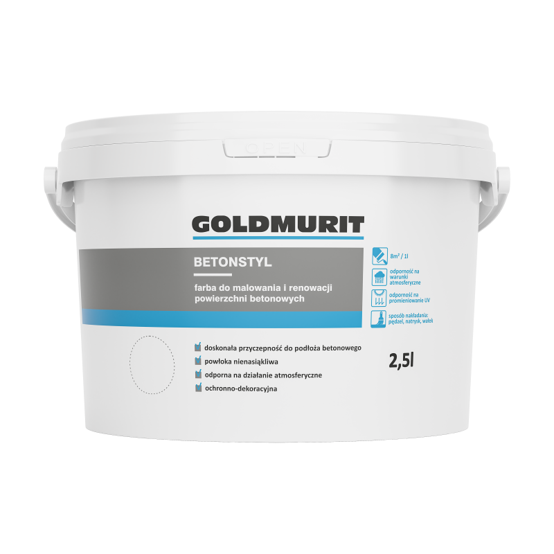 Betonstyl farba do betonu popielaty 2,5l