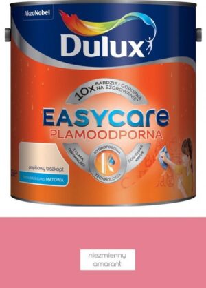 Farba plamoodporna do ścian Dulux EasyCare niezmienny amarant 2,5 l