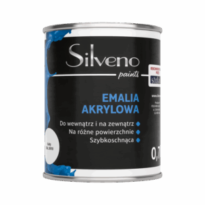 Emalia akrylowa do wnętrz i na zewnątrz szara RAL 7046 0,7L
