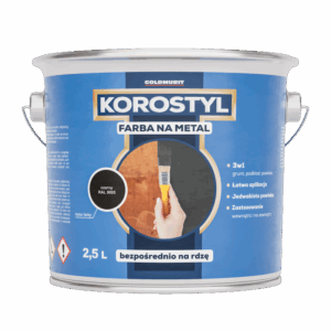 Farba na Metal 3w1- Bezpośrednio na Rdzę Antracyt RAL 7016 2,5l