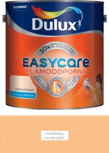 Farba plamoodporna do ścian Dulux EasyCare morelowy na okrągło 2,5 l
