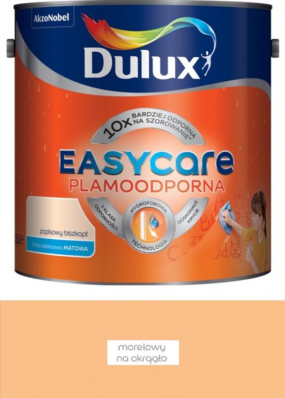 Farba plamoodporna do ścian Dulux EasyCare morelowy na okrągło 2,5 l