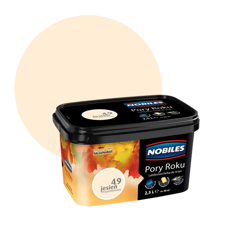 Farba lateksowa do ścian Nobiles Pory Roku jesień chryzantemowa 49 2,5 l