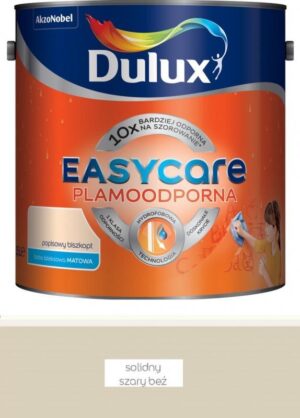 Farba plamoodporna do ścian Dulux EasyCare solidny szary beż 5 l