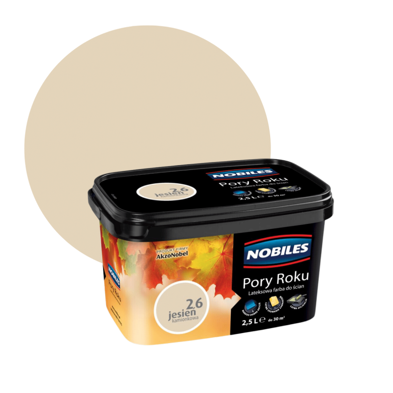 Farba lateksowa do ścian Nobiles Pory Roku jesień kamionkowa 26 2,5 l