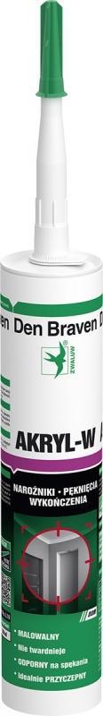 Silikon Den Braven Akryl W biały 300 ml