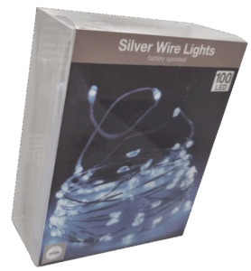 Lampki druciki zimne białe 100 LED DIY