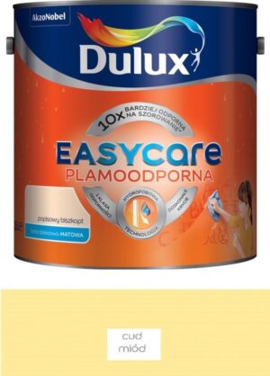 Farba plamoodporna do ścian Dulux EasyCare cud miód 2,5 l