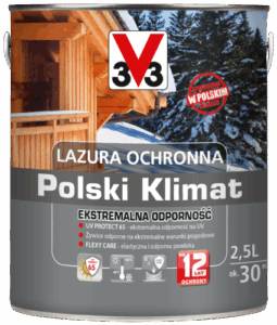 Lazura ochronna V33 Polski klimat ekstremalnie odporna 5 l tek