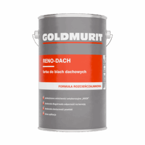 Reno-Dach farba do blach dachowych - formuła rozcieńczalnikowa szary grafitowy 7024 5l