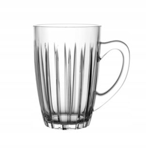 Kubek szklany szklanka z uchem do kawy herbaty Venus 350Ml