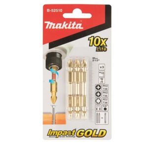 Zestaw bitów Makita B-52510 Impact Gold 3 szt.