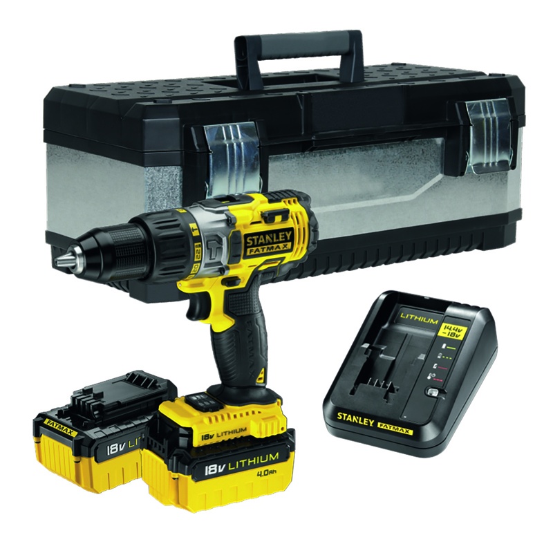 Wiertarko-wkrętarka udarowa Stanley FMCK625M2G 18V 2x4,0 Ah