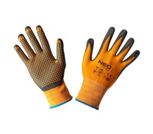 Rękawice robocze, nylonowe, pokryte kropkami z nitylu, 4131X, rozmiar 9