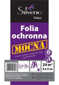 Folia mocna malarska budowlana Silveno 4 x 5 m