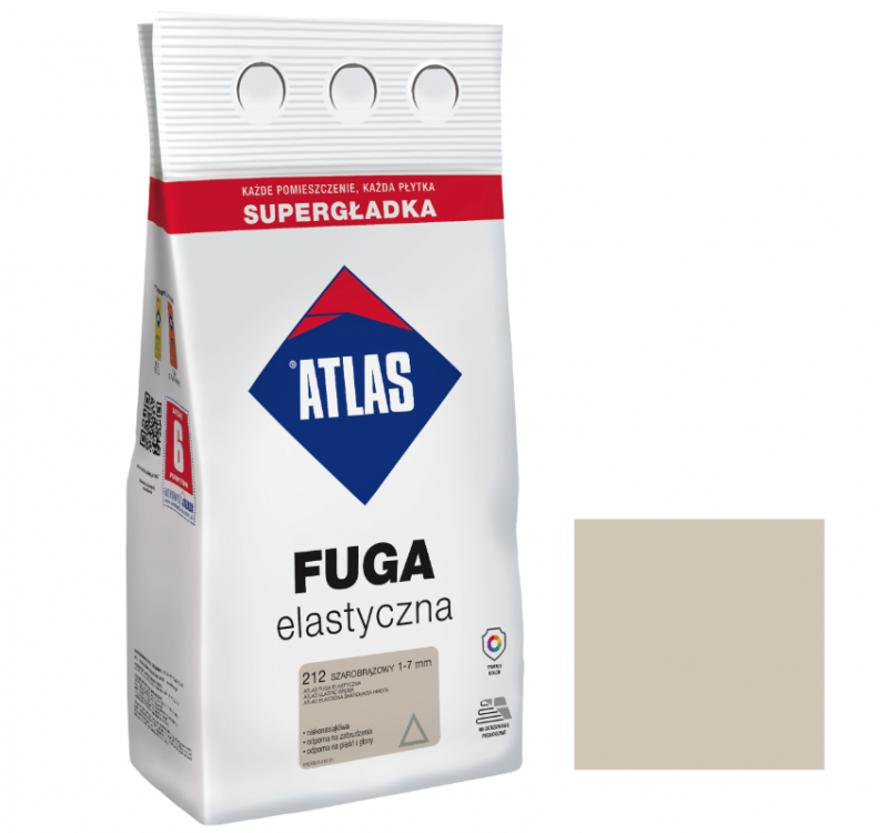 Fuga elastyczna 212 szarobrązowy Atlas 5 kg