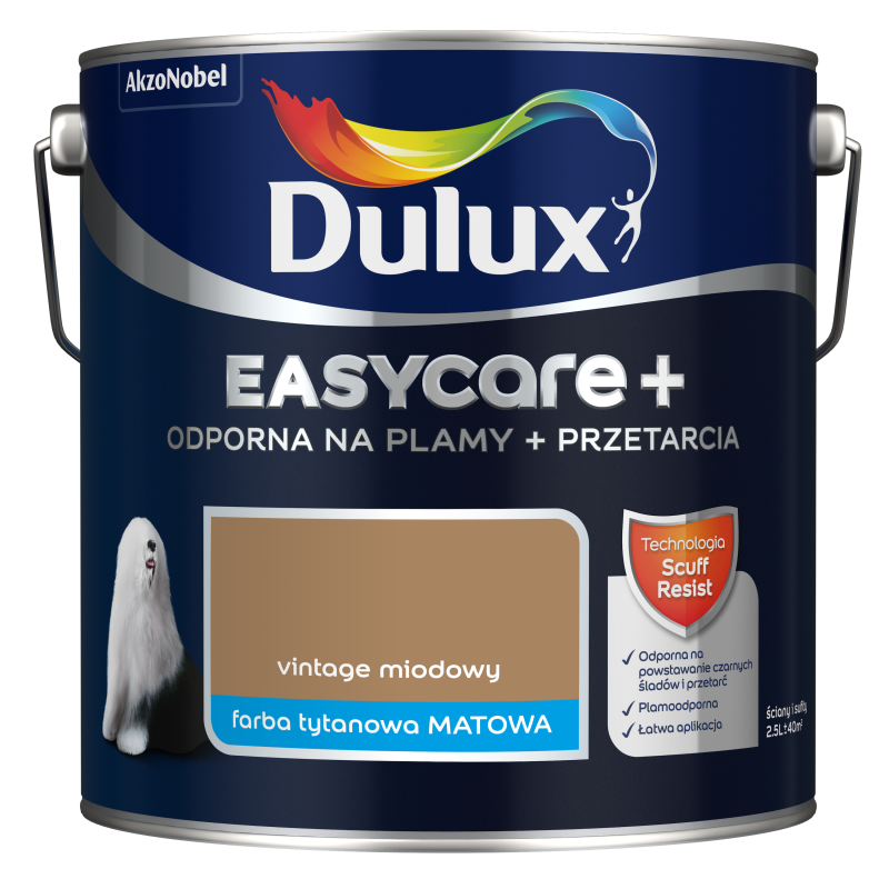 Dulux EasyCare+ Vintage miodowy 2,5 l