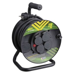 Przedłużacz zwijany gumowy EMOS P084251 3x1,5 4 gniazda 25 m