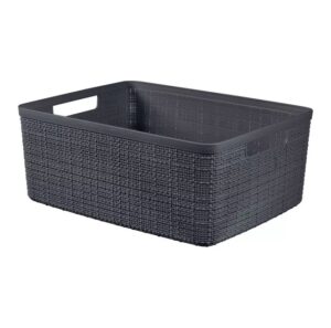 Koszyk JUTE M 12 L ciemny szary