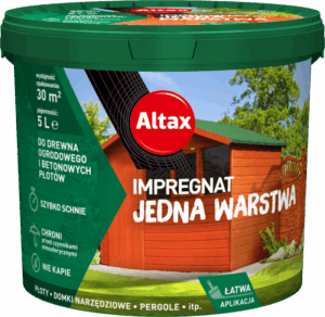Impregnat do drewna betonu Altax Jedna Warstwa tik 5l
