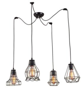 Light Prestige Lampa wisząca Imperia 4 LP-2309/4p Czarna