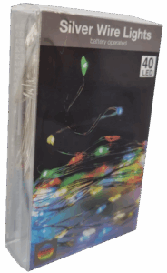 Lampki druciki wielokolorowe 40 LED DIY