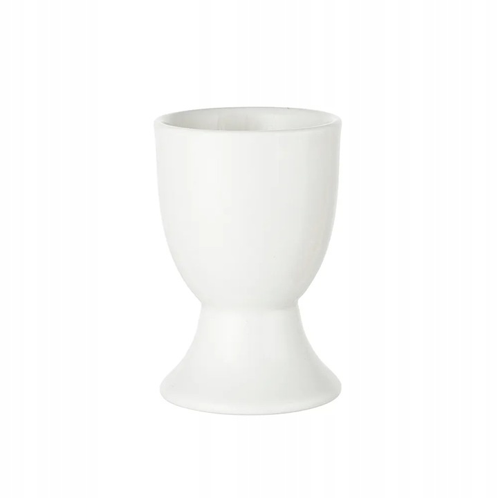 Porcelanowy Kieliszek Podstawka do JAJKA Jaj Jajek Kremowy BELLA 7x4.5 cm