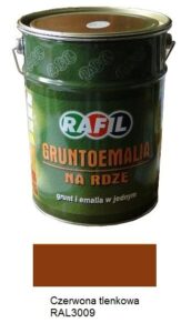 Rafil Farba Grunotemalia Czerwony Tlenkowy RAL 3009 półmat 5 l