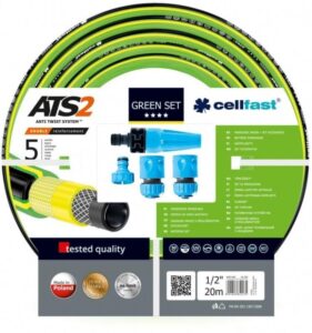 Cellfast Zestaw wąż Green ATS 1/2" 20MB + końcówki 15-109