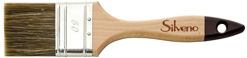 Pędzel płaski Wood - długość włosia 51mm, 40mm x 14mm