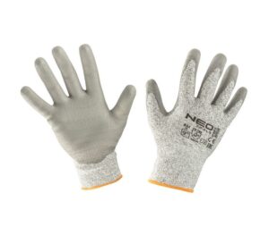 Rękawice robocze antyprzecięciowe, pokryte PU, 4X43D, rozmiar 9