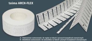 Taśma Arch Flex do łuków, okręgów i narożników różnokątnych 15 MB