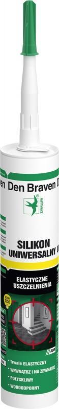Silikon uniwersalny Den Braven 1001 beżowy 300 ml
