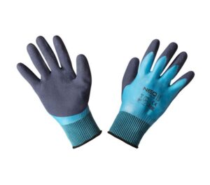 Rękawice robocze, poliester pokryty lateksem (2 warstwy), 3121X, rozmiar 9