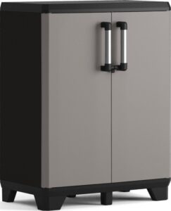 Szafa warsztatowa Keter LINEAR PRO niska czarno-szara